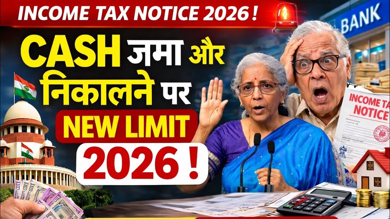 Saving A/c Cash Transaction Limit 2026 !! Bank Deposit Withdraw Limit !! New Income Tax Rules 2026!!