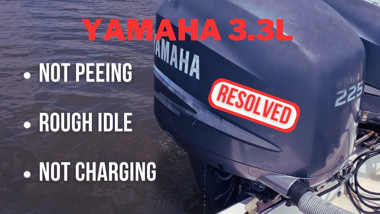 Yamaha 3.3L F225, неровный холостой ход, нет зарядки, нет писка — Marine Tech Vlog#3