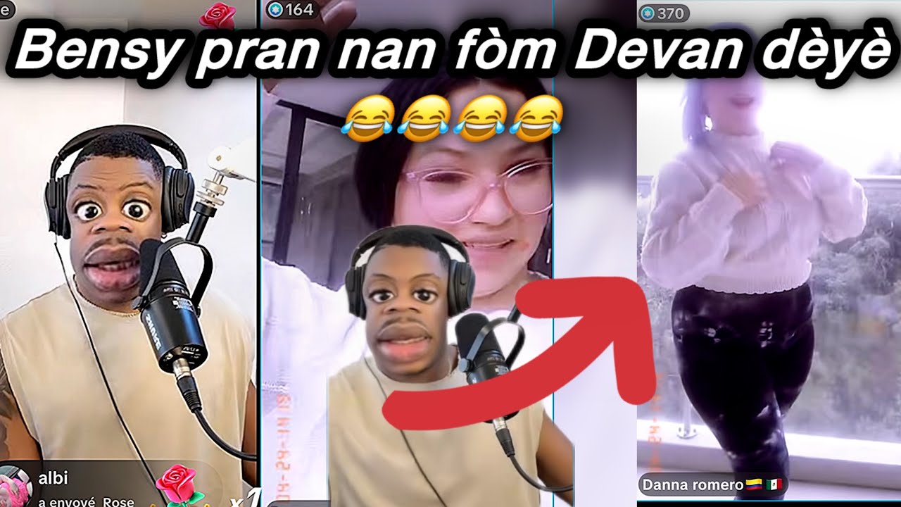 😂Bensy sezi 😳😂:  blan an fèt Devan dèyè 😂😂 Mezanmi si paka ri pa gad vidéo sa