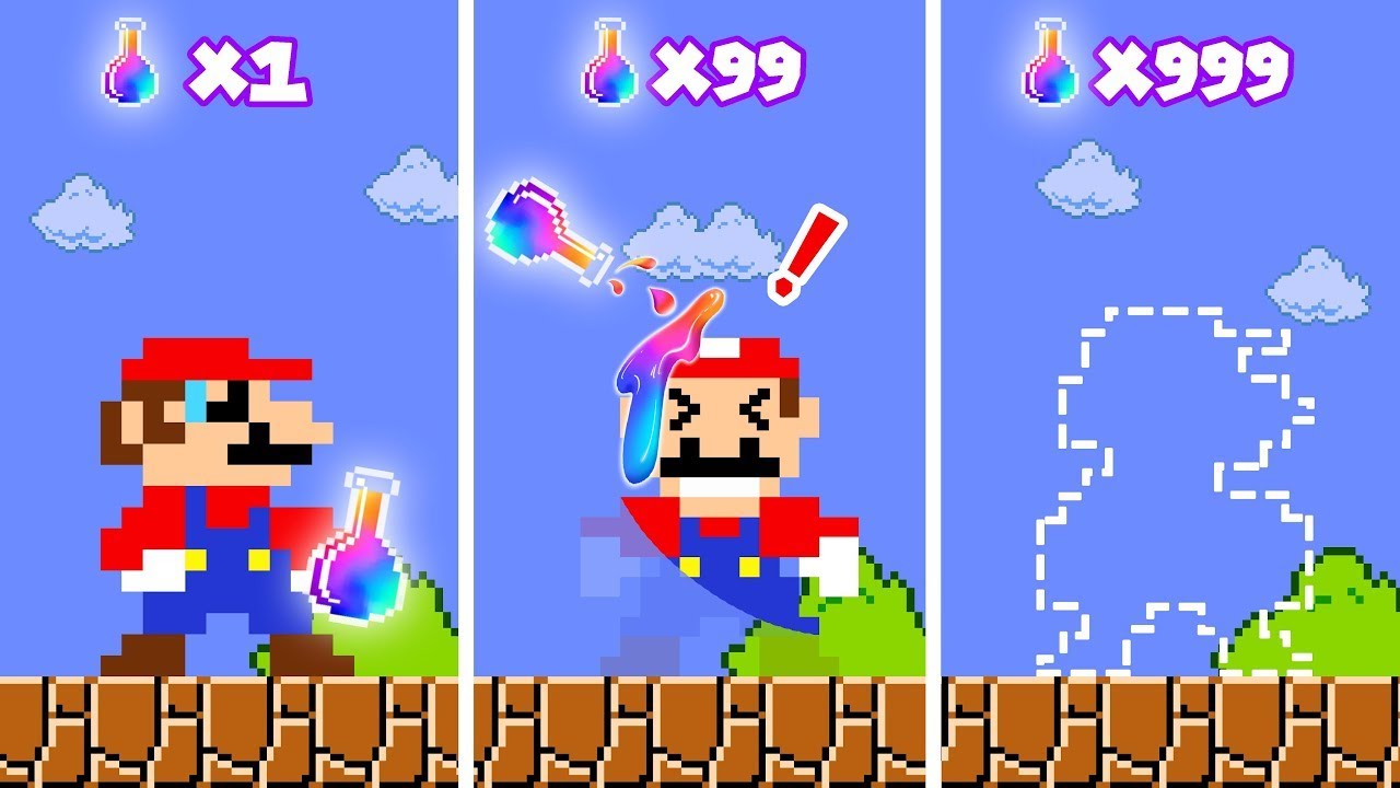 Mario but Every Seed makes Mario INVISIBLE! | MegaBoom Bros