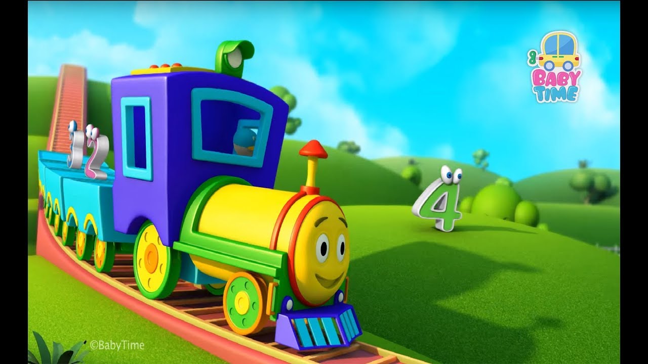 Joe, The Train | Learning Numbers With 3D Train | BabyTime - Videos For Children