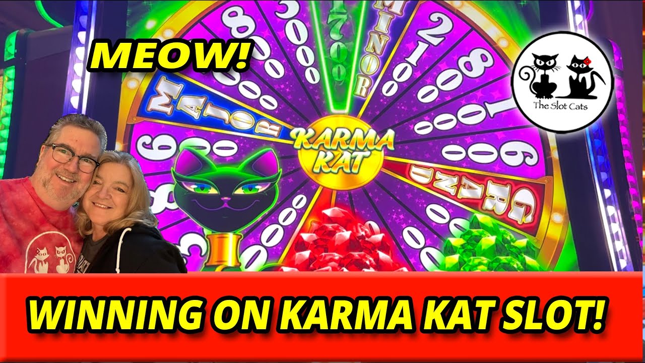 GRAJ NA AUTOMATACH KISMET I KARMA KAT! ZGARNIAJ MONETY Z DUŻYCH WYGRANYCH! #theslotcats #bigwin #...