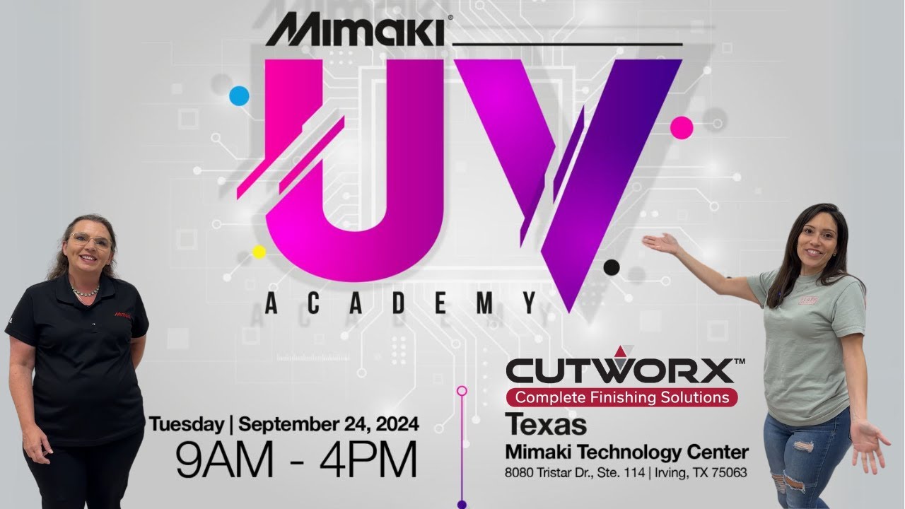 UV PRINTING SEMINAR HIGHLIGHTS | CUTWORX USA EVENT FEATURING FLUORESCENT INK BY MIMAKI