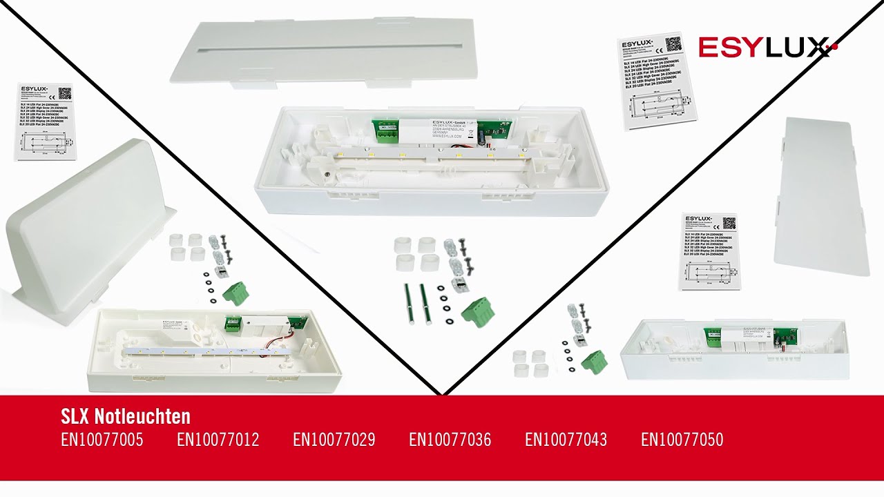 Assembly & Installation: SLX and ELX emergency light