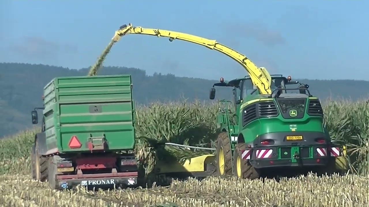 Sklizeň Kukuřice 2025 s John Deere 9600i