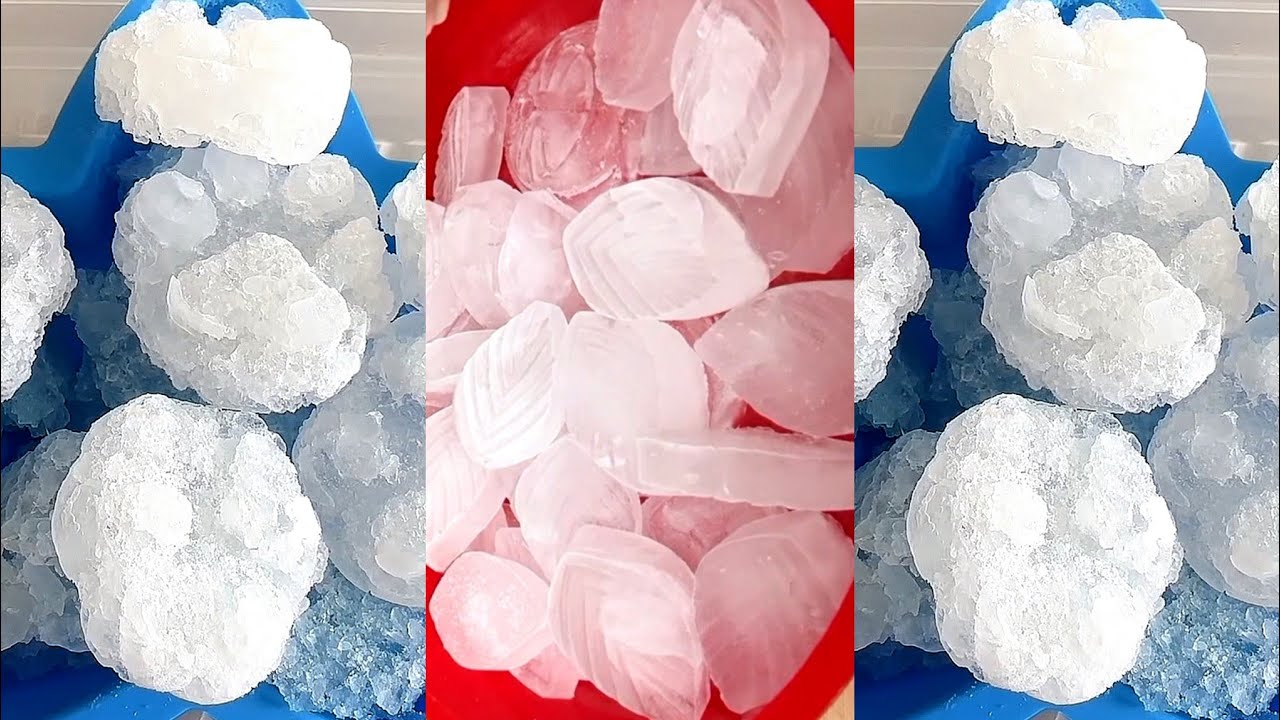 ASMR CLEAR ICE MUKBANG / THIN ICE / HARD ICE 