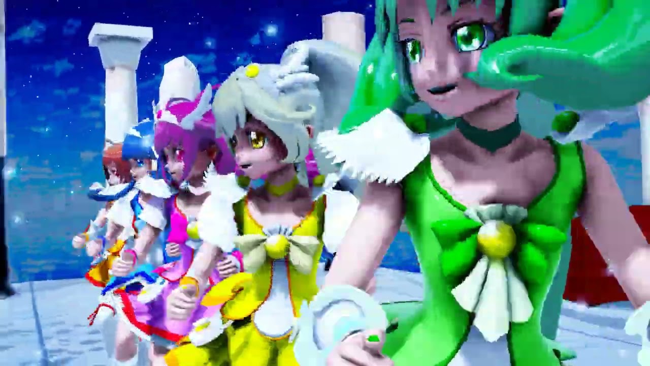 [MMD Precure] Cure Happy.Cure Sunny.Cure Peach.Cure March.Cure Beauty - ITZY - SNEAKERS (5p)