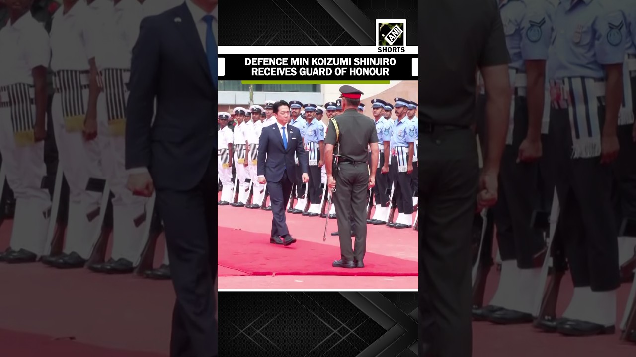 Japan Defence Min Koizumi Shinjiro receives Guard of Honour in presence of RM Rajnath Singh