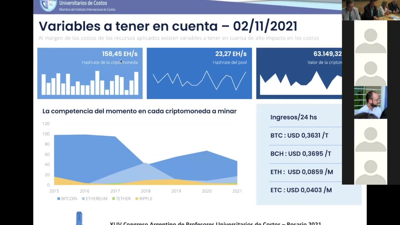 COSTOS DE CRIPTOMONEDAS