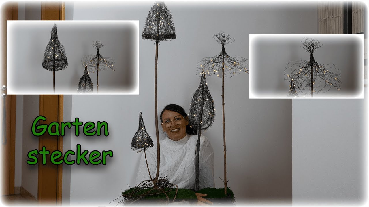 Gartenstecker beleuchtet✨Blumen und Dekorationen