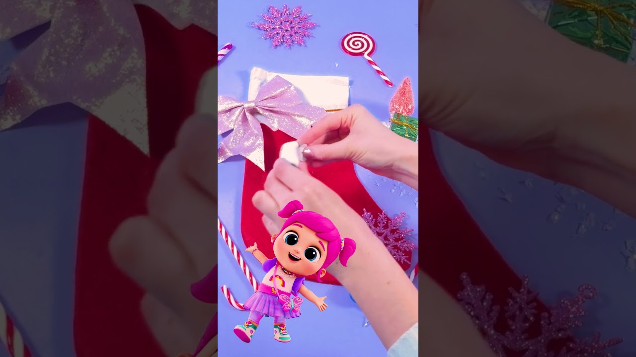 Princess Stocking Makeover! 👑🎀✨#christmas #diycrafts #craftideas