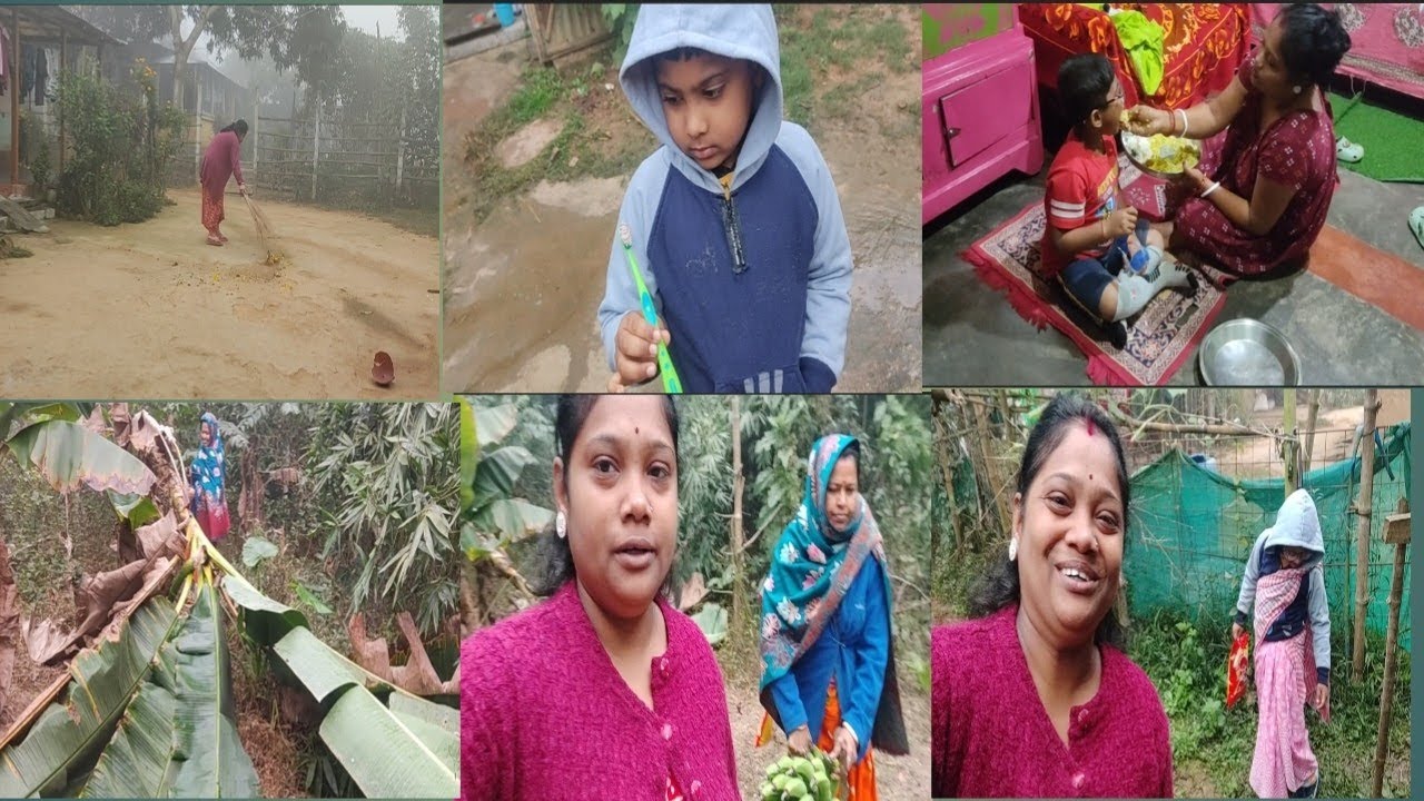 ,,  এতো ঠান্ডা যে কিছু করতে ইচ্ছে করে না ।গাছ থেকে কাঁচা কলার ছড়ি পেরে আজকে রান্না করলাম।