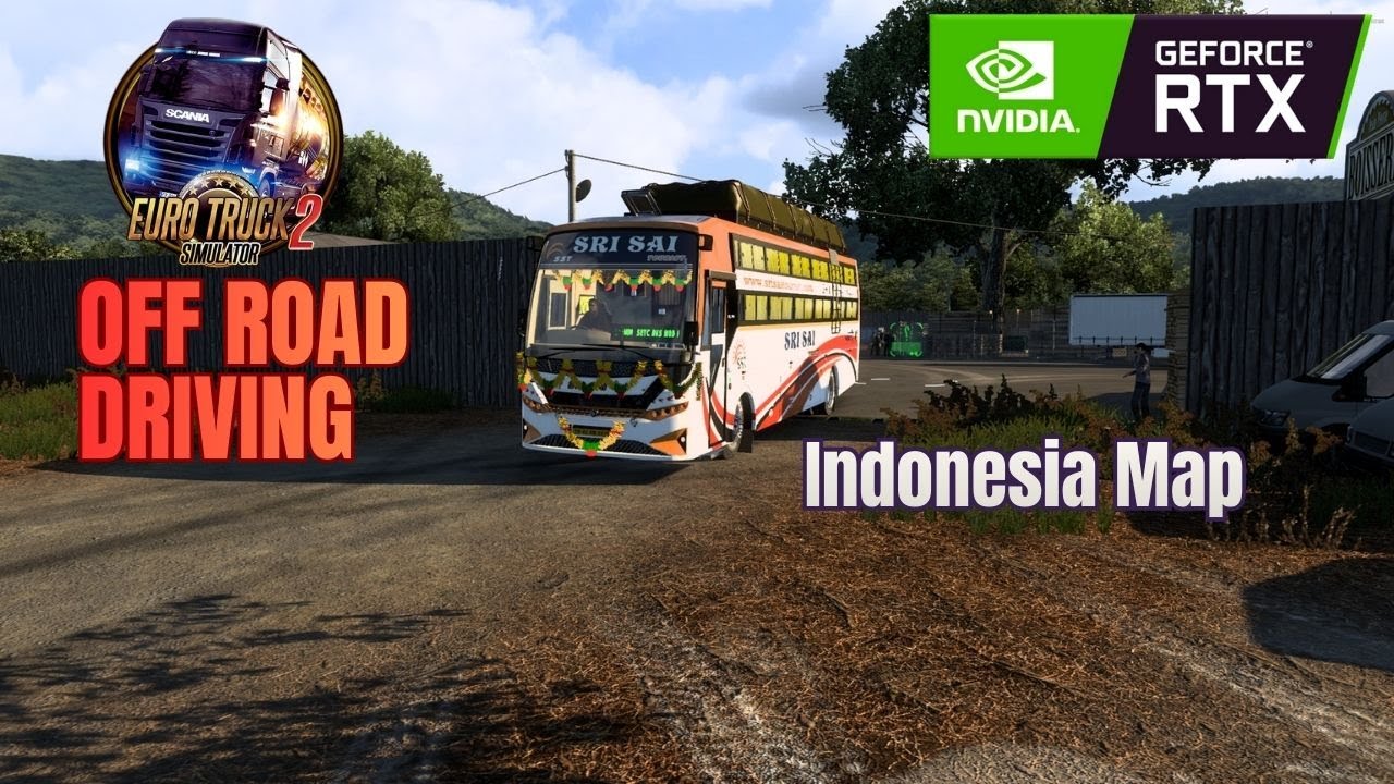 Indian Bus Driving OFF–ROAD Indonesia Map #gamingchannel #ets2 #eurotrucksimulator2 #viral
