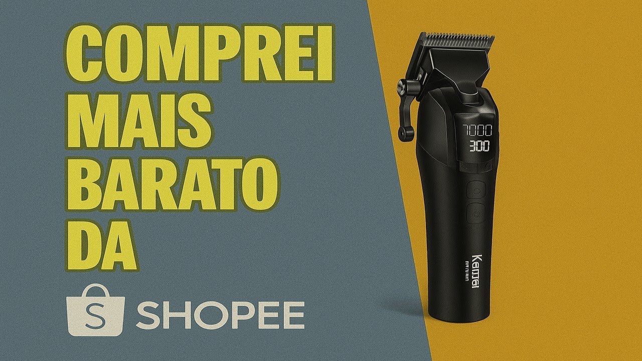 Máquina de Cortar Cabelo Kemei KM-1858: Potência e Precisão Sem Fio! 