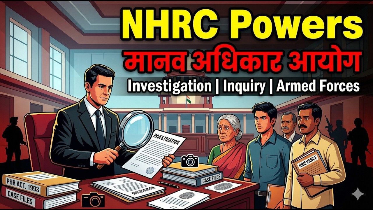 NHRC INVESTIGATION POWERS | Investigation process of Human Rights Commission | HUMAN RIGHTS ACT 1...