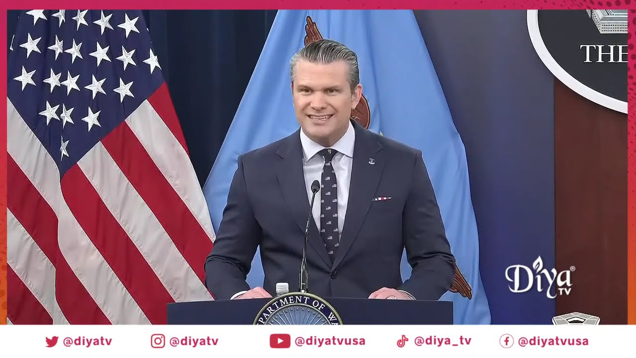 Defense Secretary Pete Hegseth and Joint Chiefs chairman Gen. Dan Caine hold Pentagon press briefing