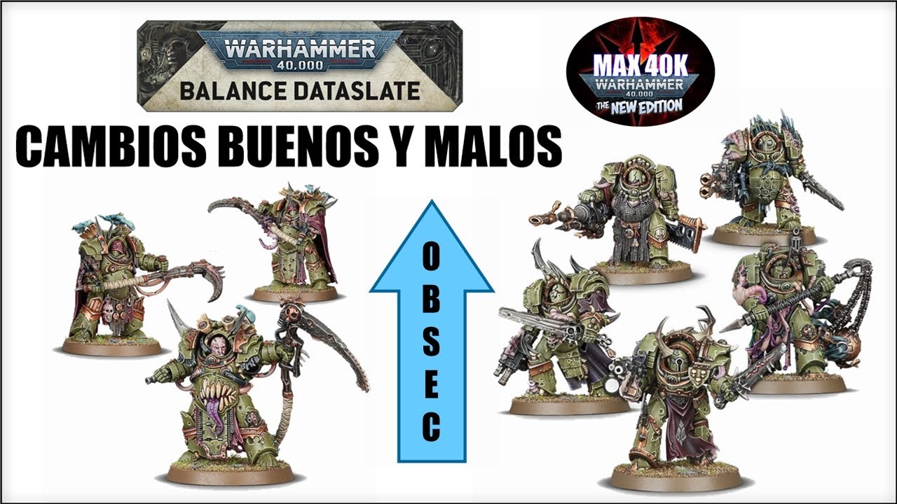 DEATH GUARD Warhammer 40K Balance Dataslate CAMBIOS BUENOS