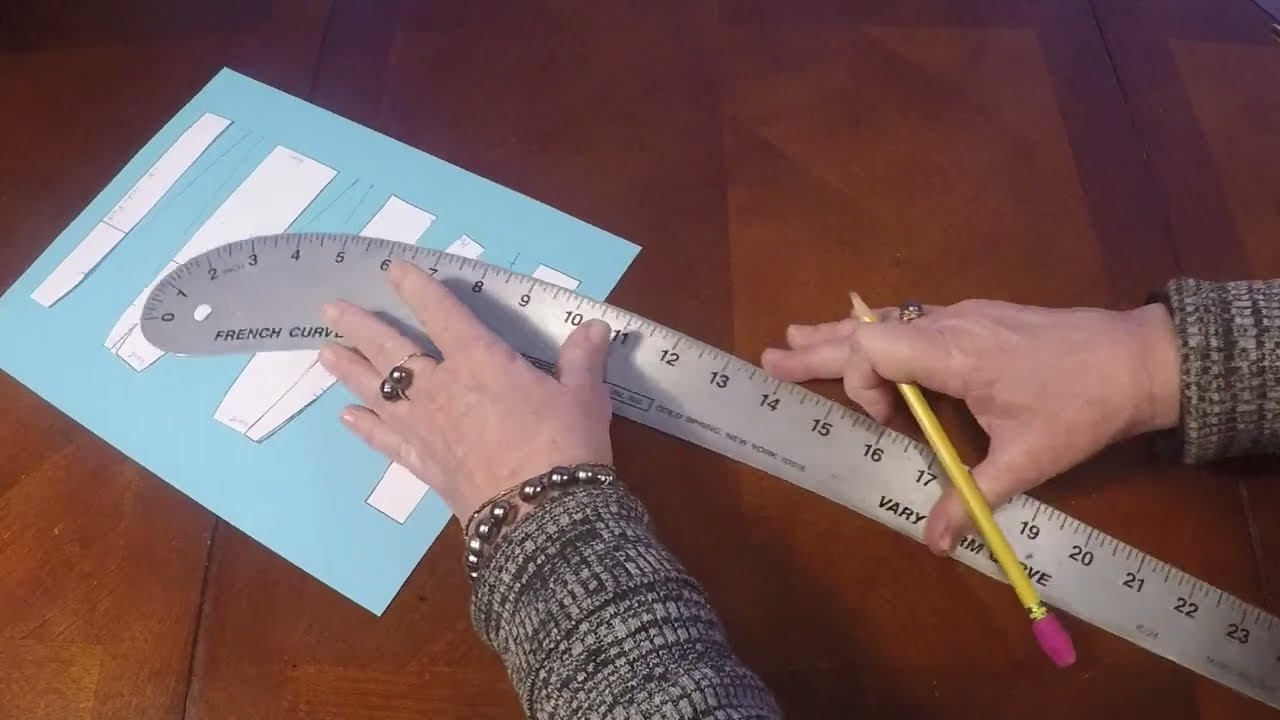 6 Gore Flared Skirt Draft - 1/4 Scale