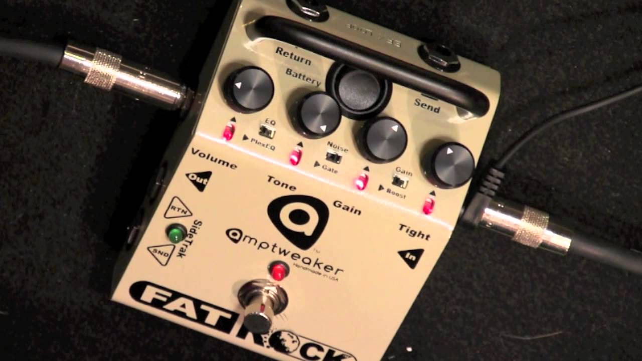 Amptweaker FATROCK high gain overdrive pedal demo with Kingbee Strat