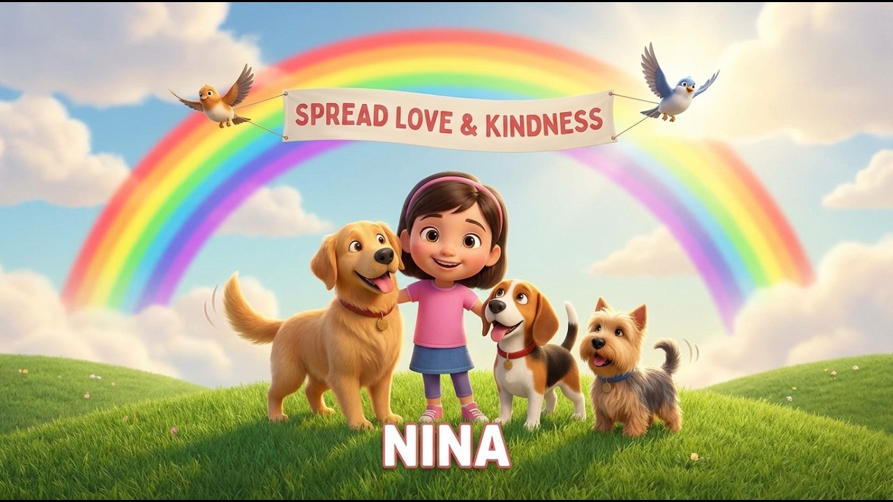 NINA and the Dog Who Taught Kindness 🐶💛 | Heartwarming Kids Story About Love & Caring