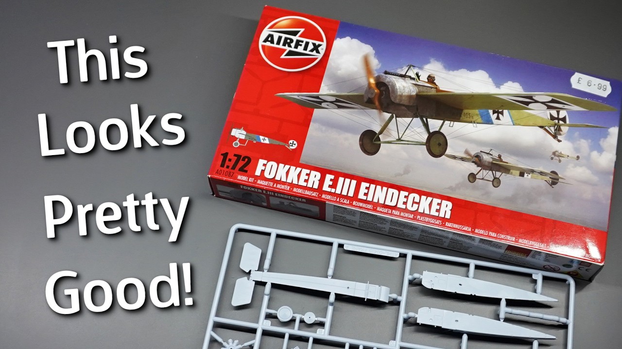 A Good Value WW1 Subject? Airfix Fokker E.III Eindecker Plastic Model Kit - Unboxing Review