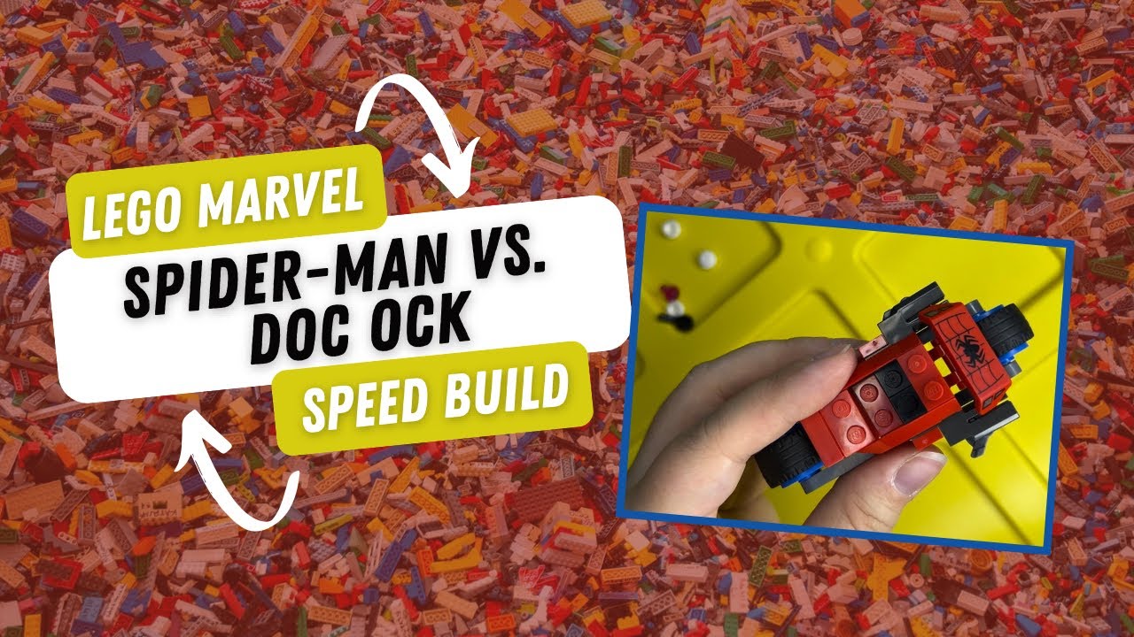LEGO Marvel Motorcycle Chase: Spider-Man vs. Doc Ock, 76275- Speed Build