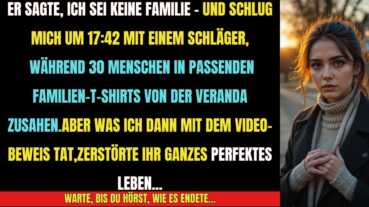 „17:42 Uhr: Er schlug mich mit einem Baseballschläger – und dachte, niemand würde es sehen.“