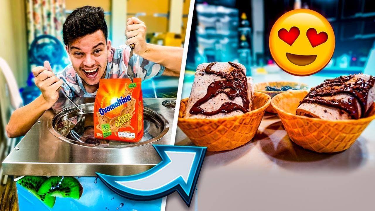 SORVETE DE OVOMALTINE COM A NOVA MAQUINA ‹ PORTUGAPC ›