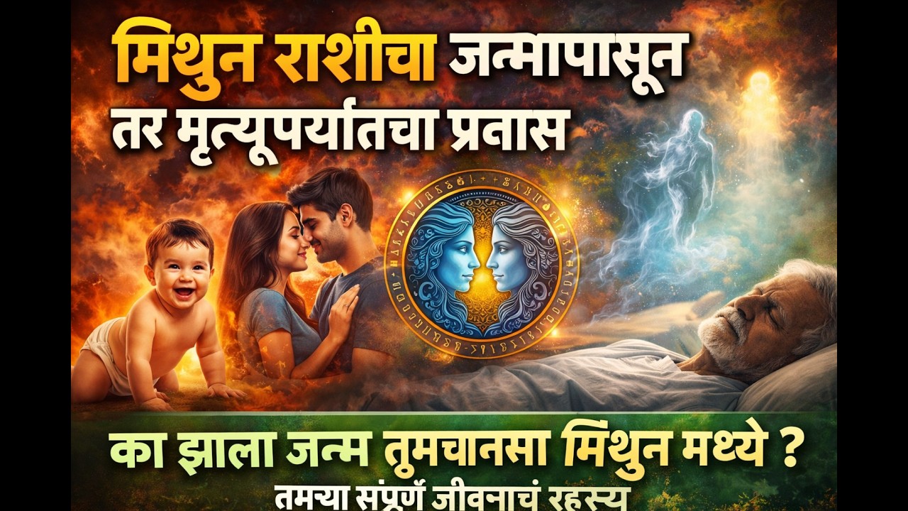 🌹मिथुन राशीचा जन्मापासून मृत्यूपर्यंतचा प्रवास | का झाला तुमचा जन्म मिथुनमध्ये? जीवनाचं गुप्त रहस्य