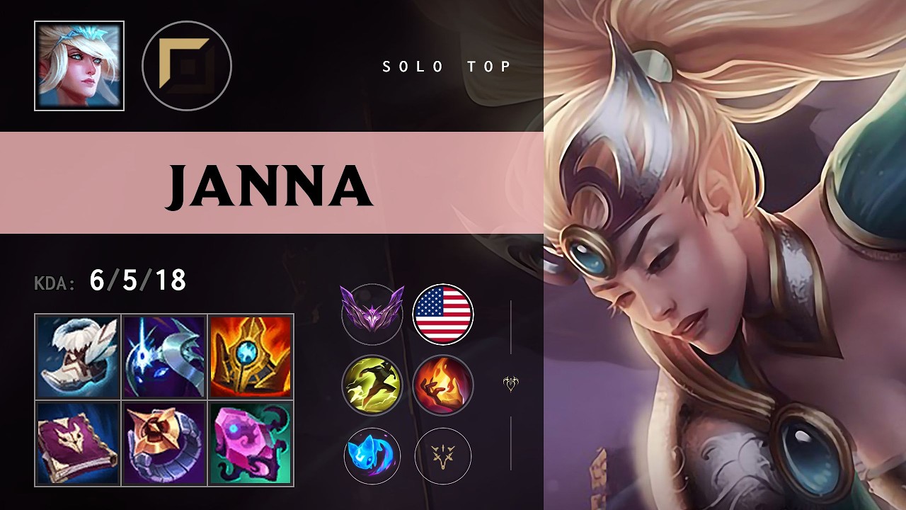 Janna Top vs Vayne - NA Master Patch 26.11