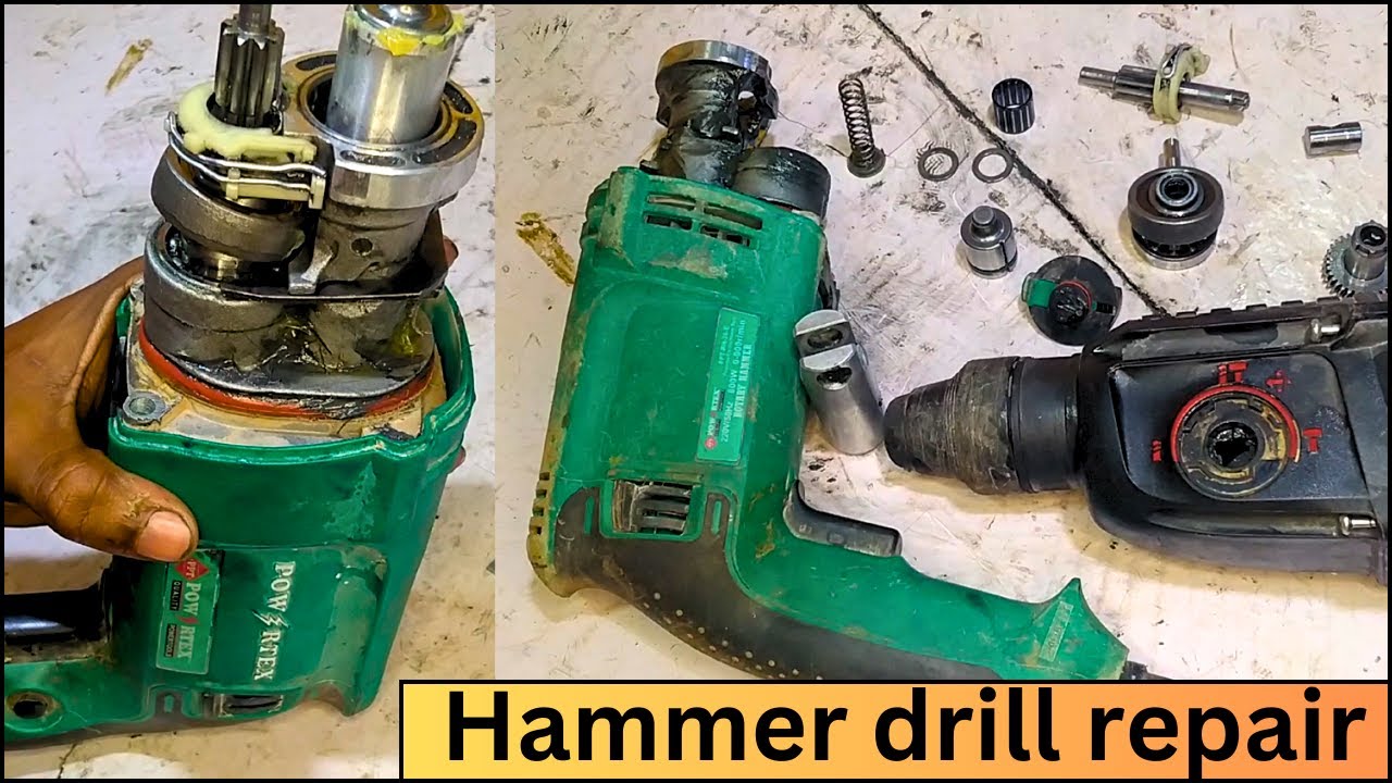 26mm hammer drill repair || high sound 🔊 solve || not hammering problem || 26mm hammer drill repair