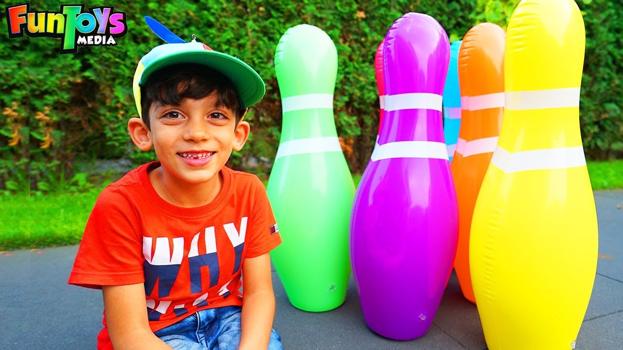 Jason Collects Inflatable Bowling Pins