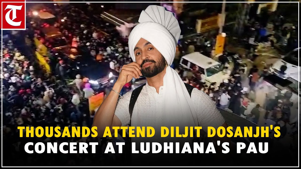 Ludhiana’s roads turn into sea of fans for Punjabi singer Diljit Dosanjh’s music live concert at PAU