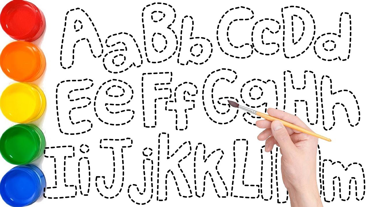 Let''s Learn How to Draw and Paint Capital & Small Letters Alphabet A to Z for Kids // Ks Art #kids
