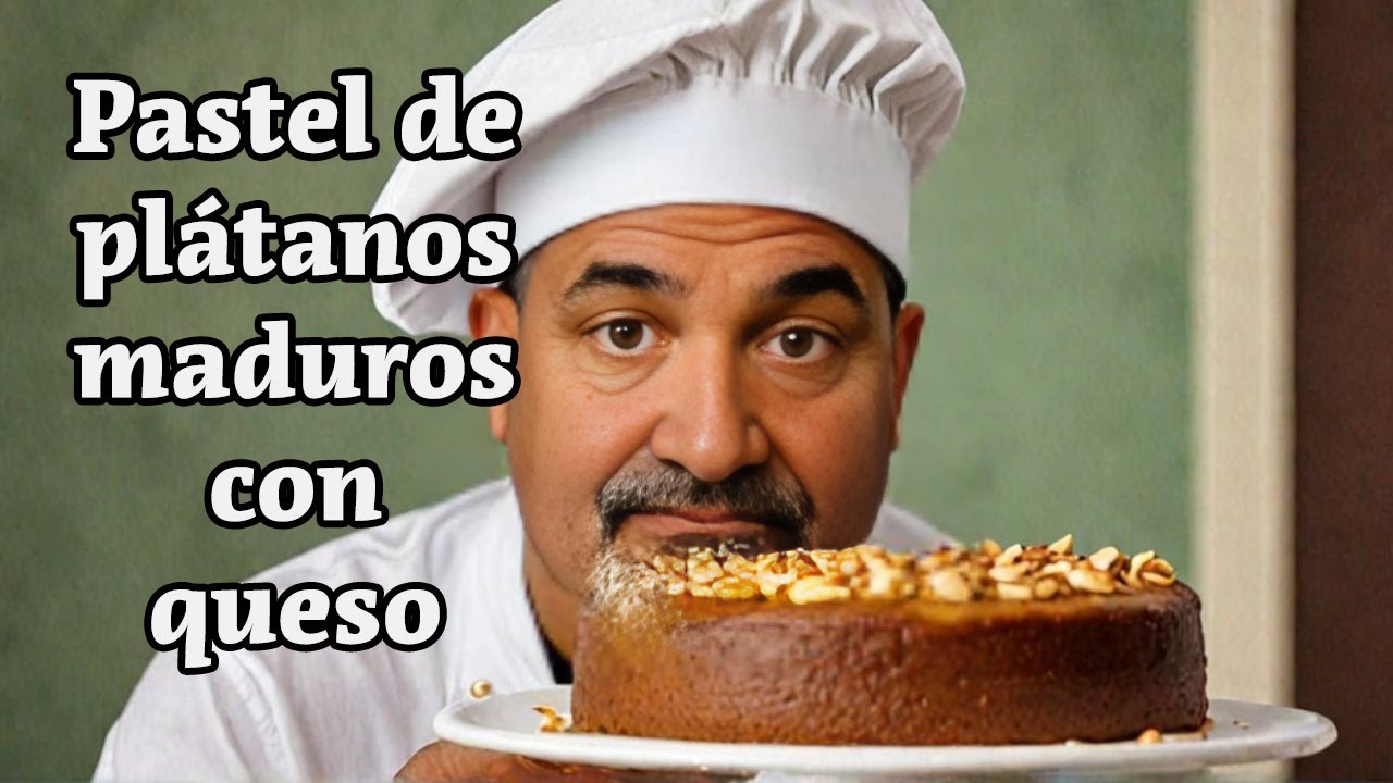 Pastel de plátanos maduros con queso