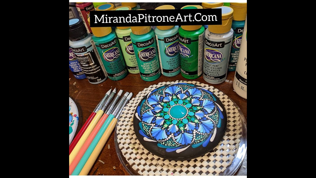 How to paint Mandalas Using the Silicone tools ~ Dotting with Miranda Pitrone Art