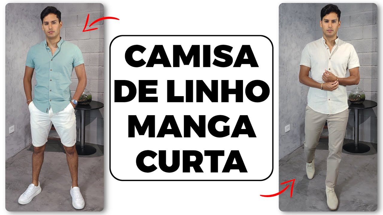 REVIEW MODA MASCULINA: camisa manga curta de linho da Álvaro Campani