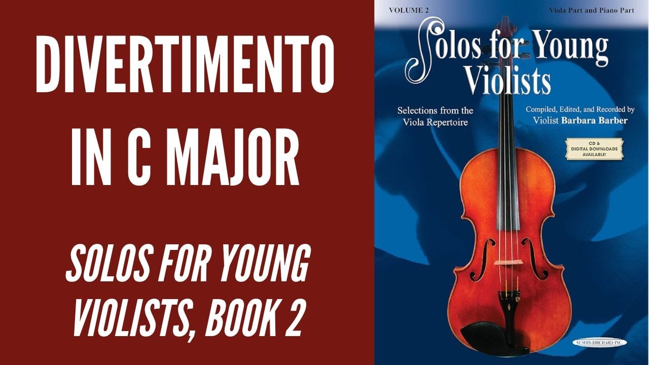 Divertimento in C Major, Mvt. 1 // Solos for Young Violists Book 2 // Tutorial and Play-Through