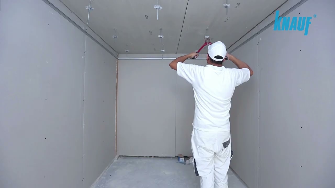 PLAFOND FIXE KNAUF  تركيب الأسقف كناوف