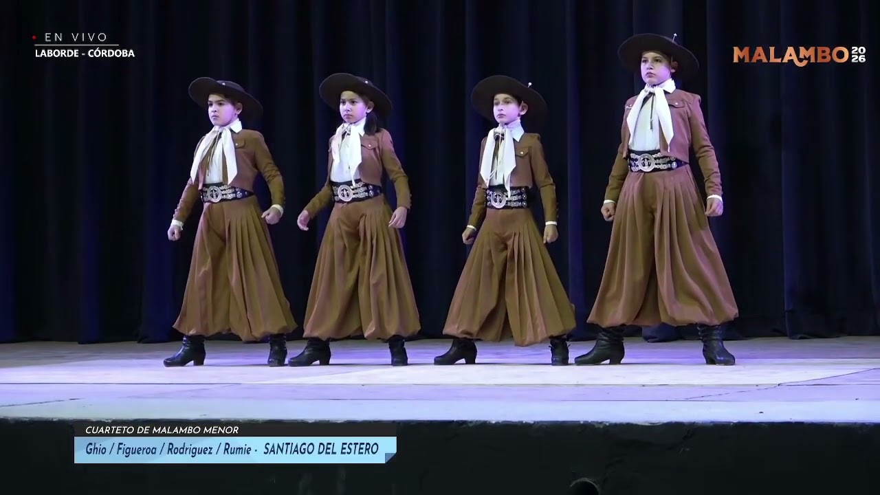 Cuarteto de malambo menor - Santiago del Estero - Ghio - Figueroa - Rodriguez - Rumie