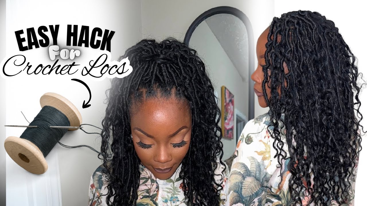 Sewing in my Crochet Locs | Hack for a FLAT Loc Install | Toyotress Amazon