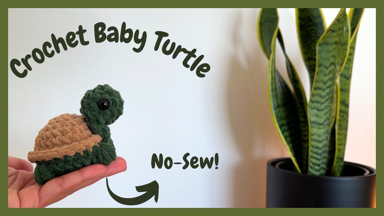 Crochet Turtle Tutorial | No-Sew | Beginner Friendly!!