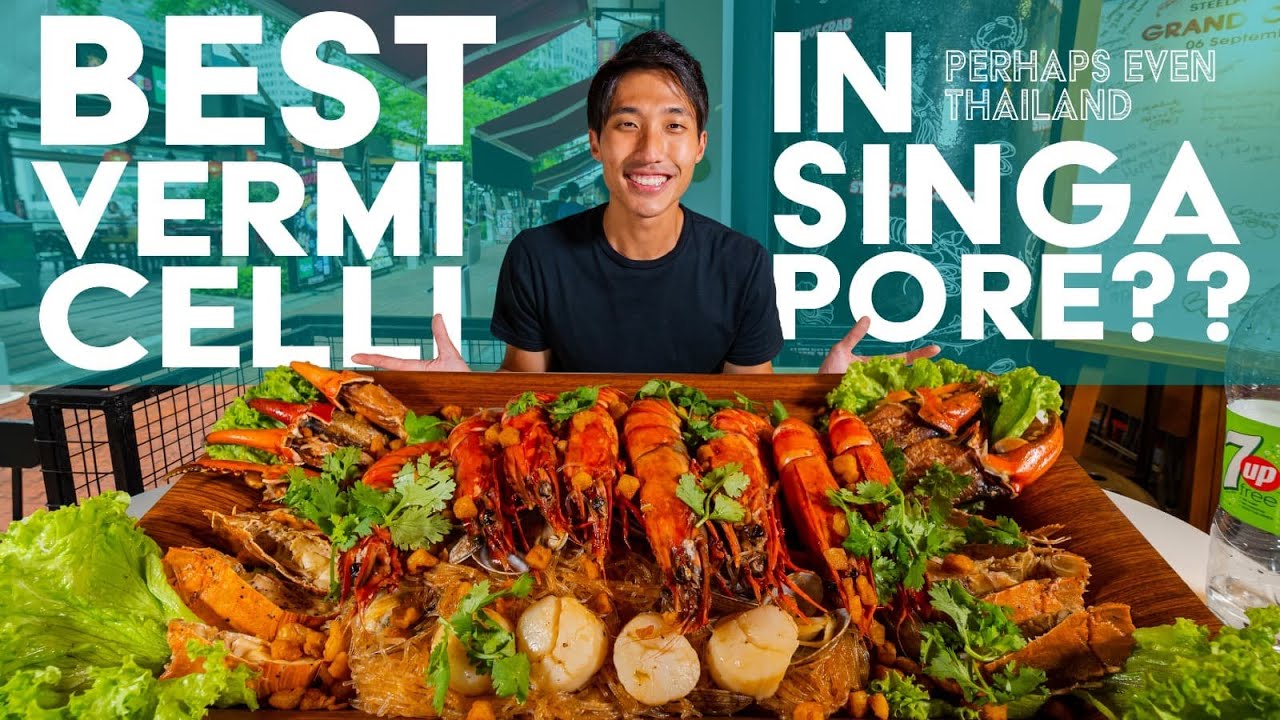 Massive Thai Seafood Vermicelli Platter Mukbang! | BEST Seafood Vermicelli in Singapore!