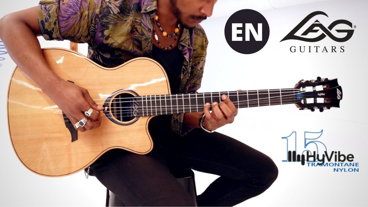 Looper with L&acirc;g HyVibe Tramontane Nylon 15 - L&acirc;g Guitars