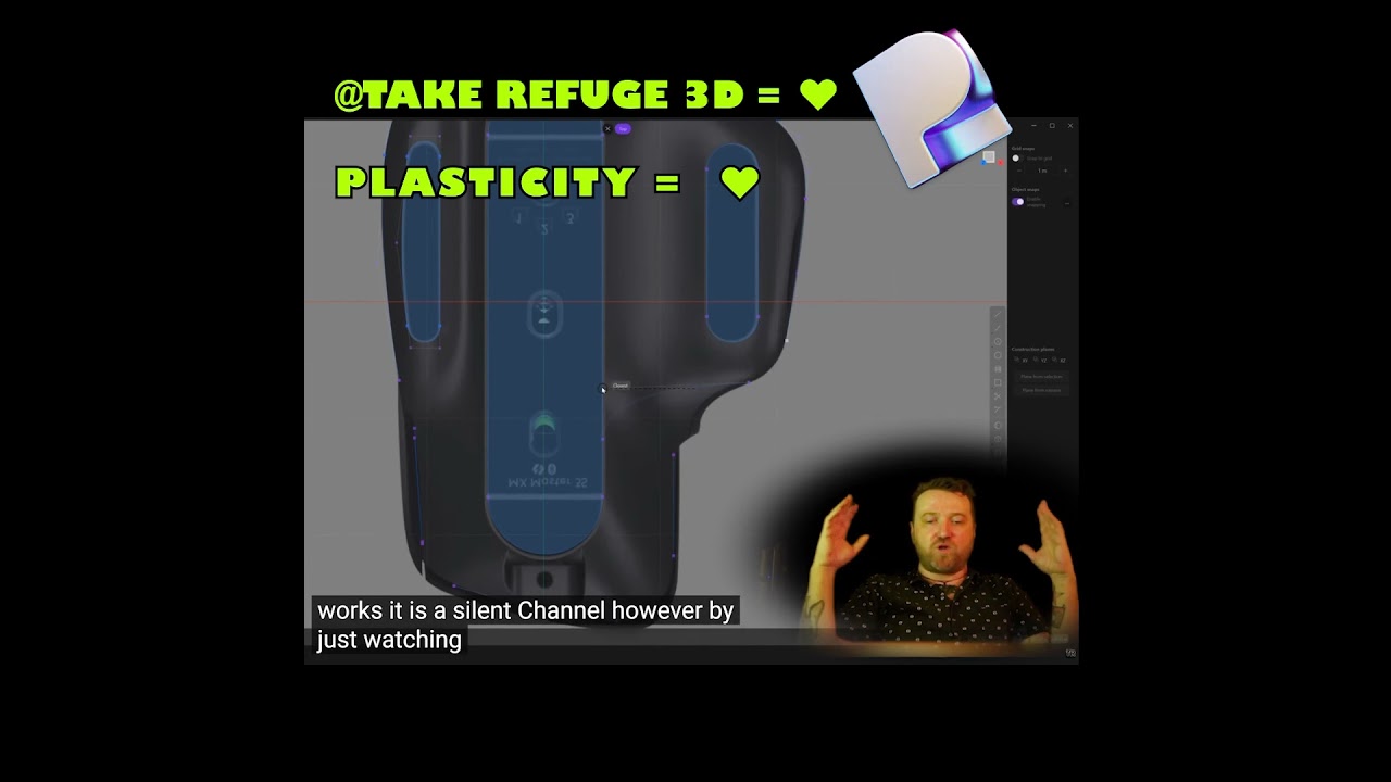 Plasticity 3D Tutorial  | Logitech MX Master Design  |  @takerefuge3d