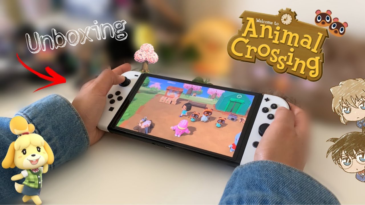 انبوكسنق جهاز احلامي اخيرا🥺🤍Unboxing nintendo switch oled✨