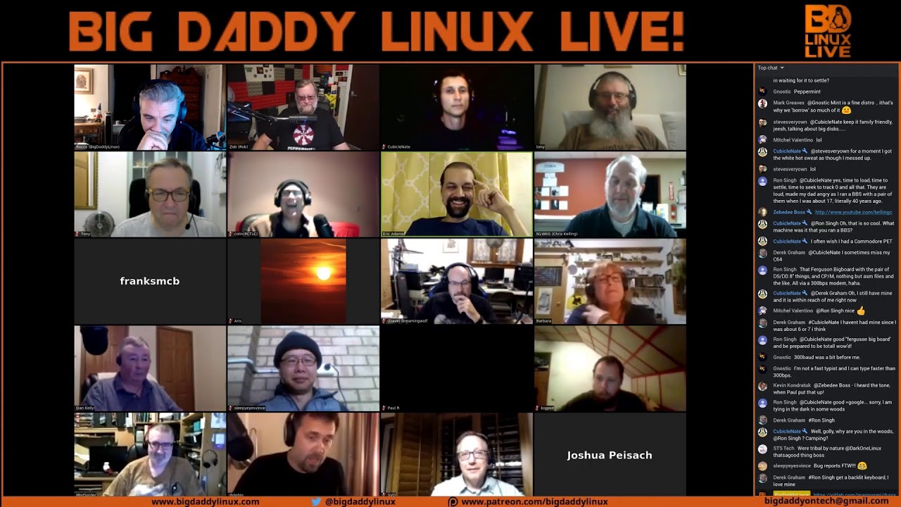 Big Daddy Linux Live! 8-17-19 (8pm EDT)