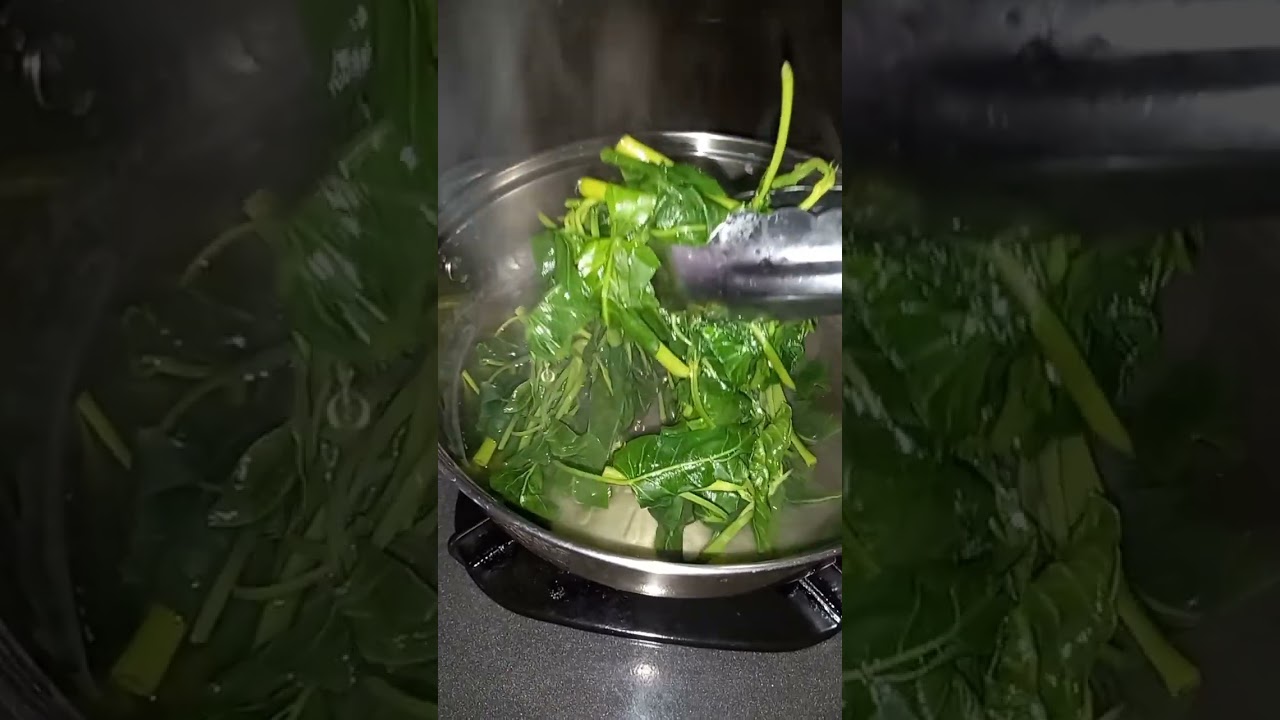 nilagang kangkong healthy na mura pa 🙂 simpleng ulam iwas mantika #kangkong