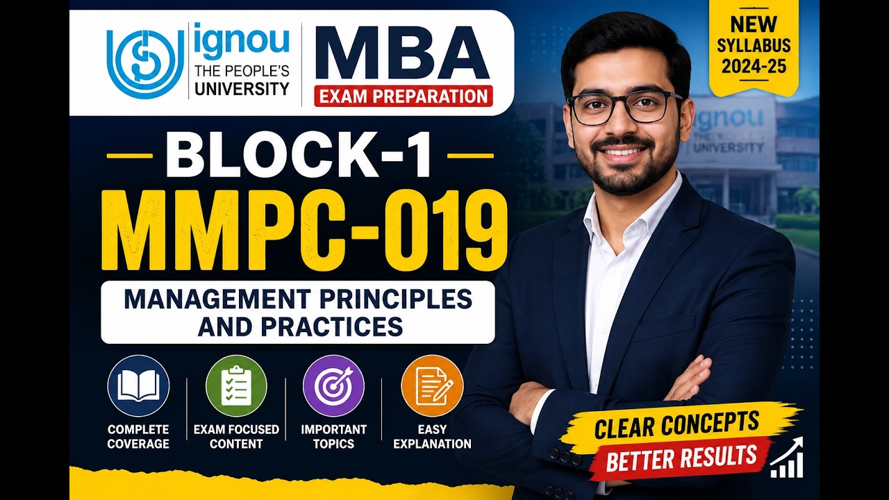 MMPC-019 Block 1 Explained | IGNOU MBA 2026 | Total Quality Management