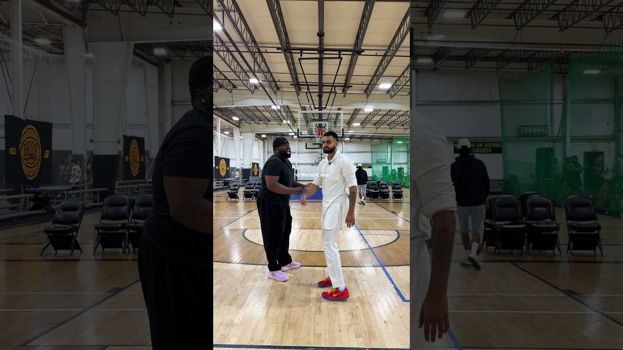 even Coach Chris can&rsquo;t DISTRACT the BEST INDIAN SHOOTER in the WORLD 😳🇮🇳#basketball #india #nba